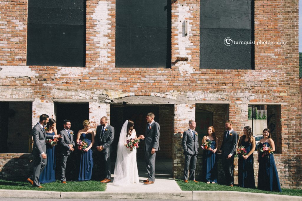 Bridal party photos | Roundhouse Beacon wedding | wedding venues in Hudson Valley | Upstate NY wedding photographer | outdoor wedding and wedding flowers