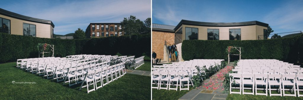 Outdoor wedding ceremony ideas | Roundhouse Beacon wedding | wedding venues in Hudson Valley | Upstate NY wedding photographer | outdoor wedding and wedding flowers
