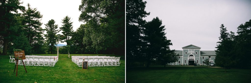 Outdoor Wedding Ceremony Setup | The Hill Hudson NY wedding venue | Wedding Photographer | Wedding Videographer | Barn Wedding Hudson Valley