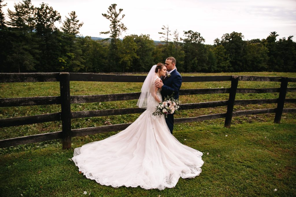 Wedding dress train | The Hill Hudson NY wedding venue | Wedding Photographer | Wedding Videographer | Barn Wedding Hudson Valley