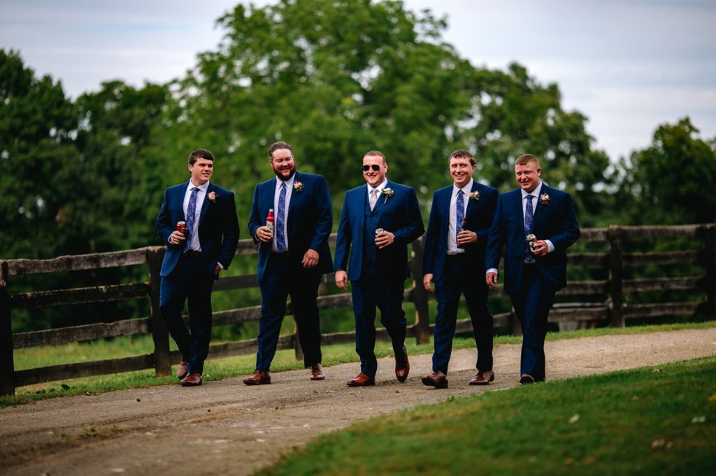 Blue Groomsmen Suit | The Hill Hudson NY wedding venue | Wedding Photographer | Wedding Videographer | Barn Wedding Hudson Valley