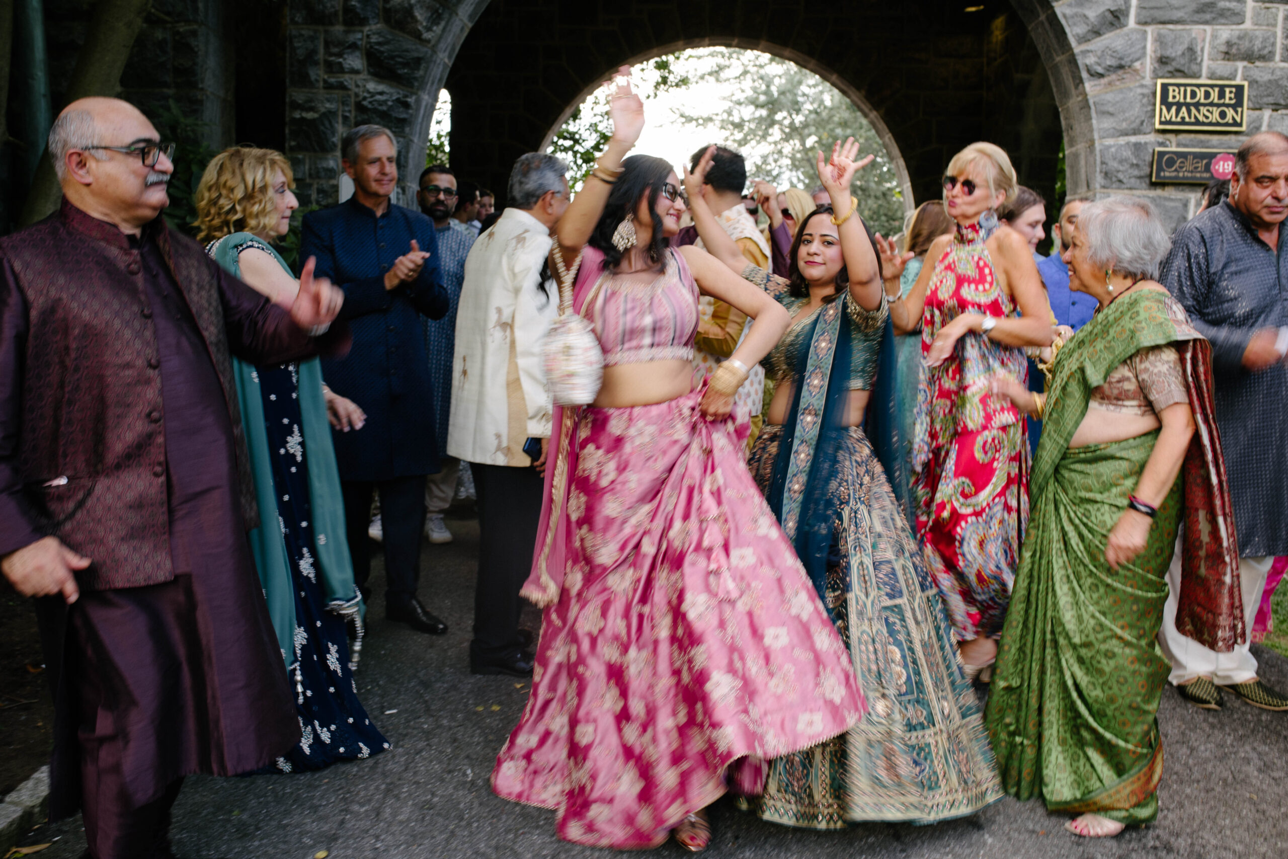 a wedding celebration of hindu and jewish cultures