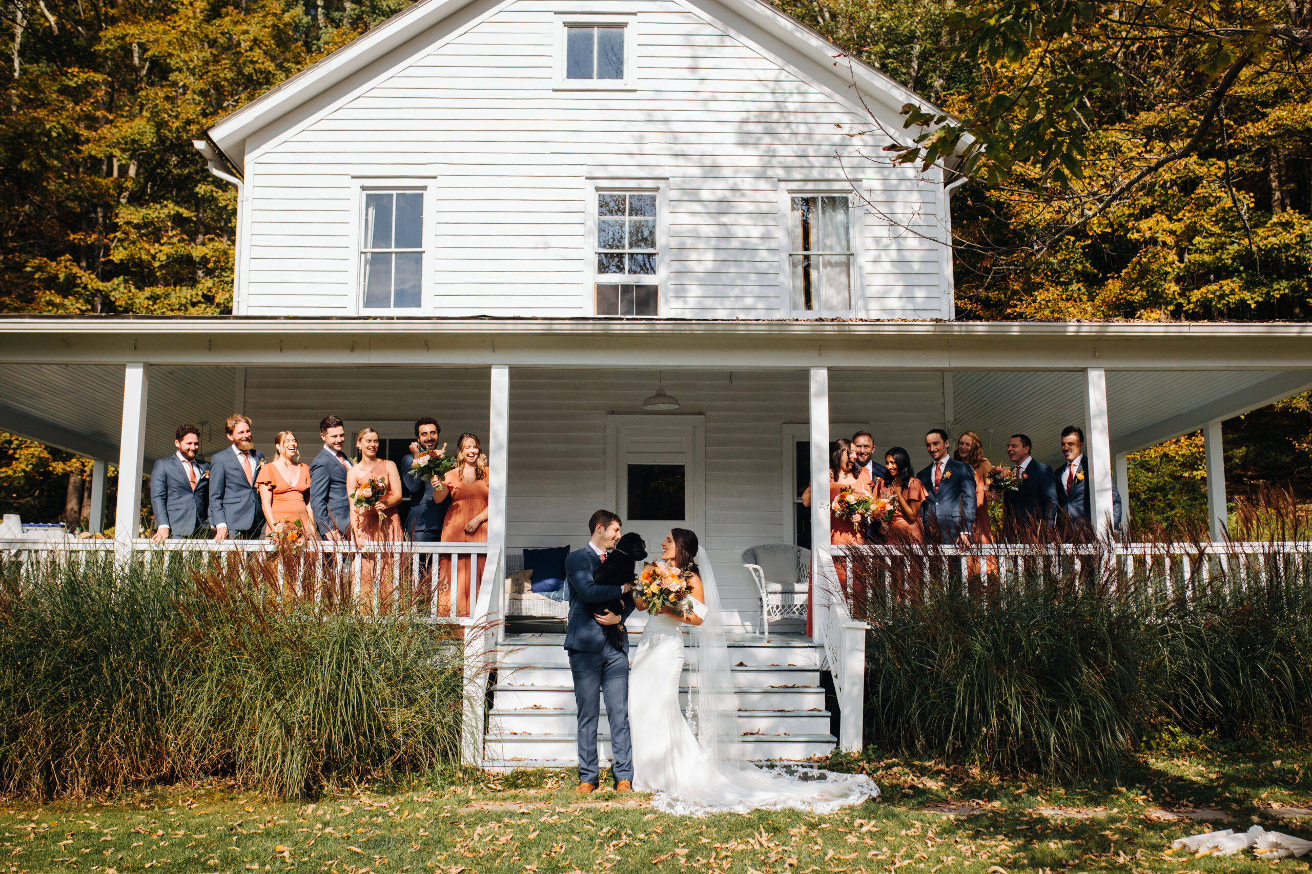 fall wedding in upstate ny at handsome hollow